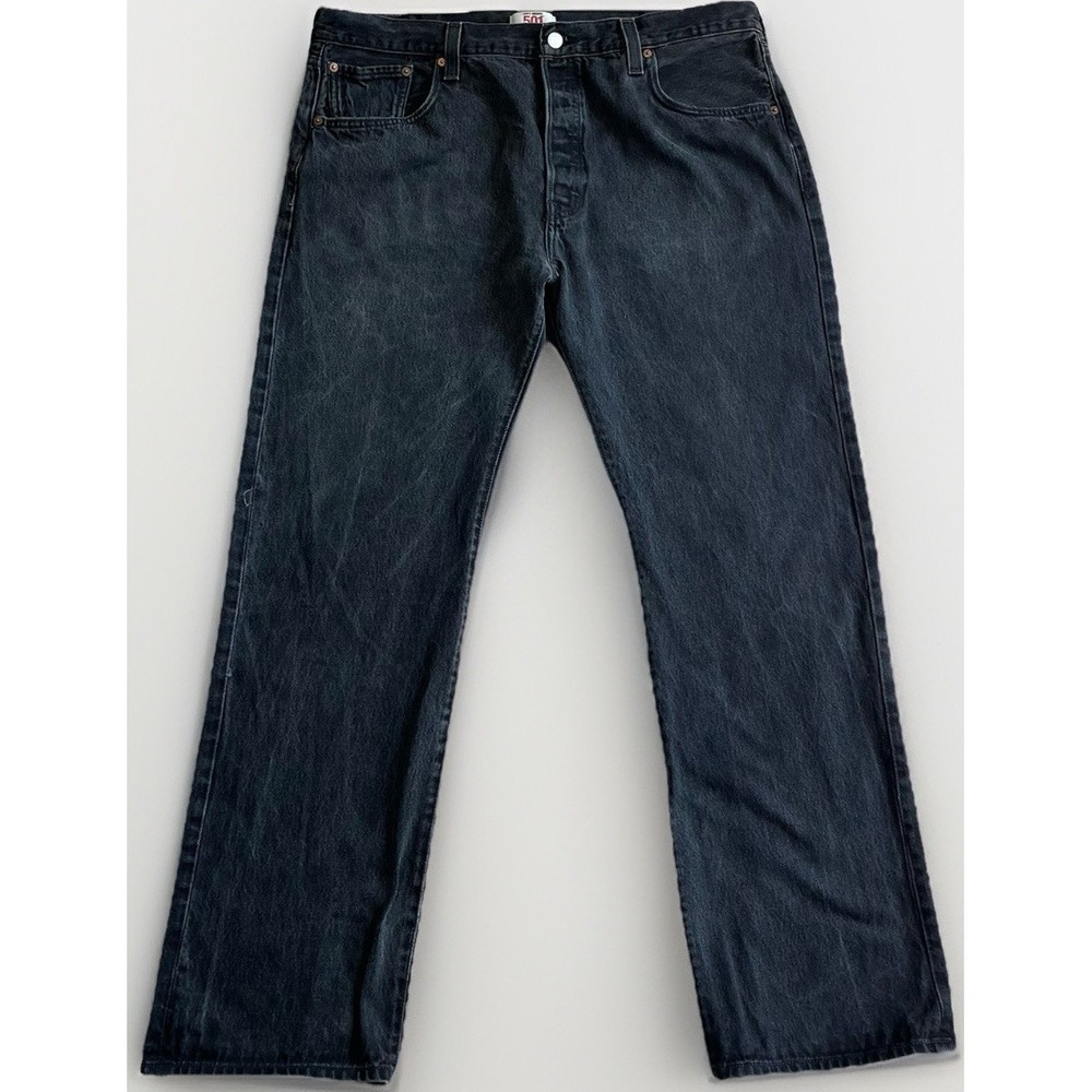 Levi's‎ 501 Original Fit Jeans Button Fly Iconic Straight Leg Black Men's 40x34